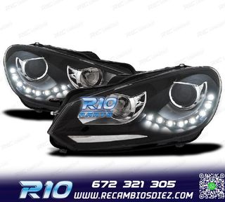 FAROS VOLKSWAGEN VW GOLF 6 FONDO NEGRO DRL