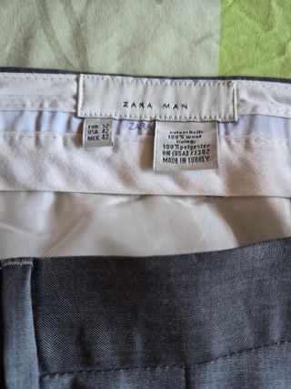 Traje hombre Zara gris marengo. Talla 52