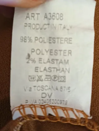 Abito lungo color tabacco