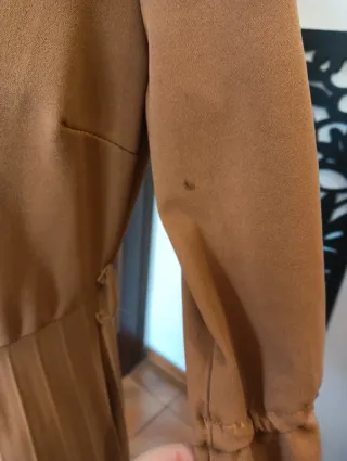 Abito lungo color tabacco