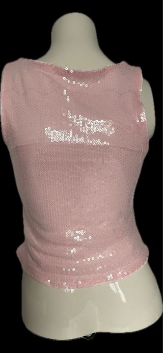 Conjunto Y2k Brillo Rosa Talla Única