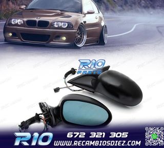 ESPEJOS RETROVISORES BMW E46 COUPE CABRIO ABATIBLES CALEFACT