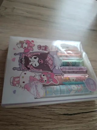 Set 6 Mini Penne Fluorescenti Sanrio