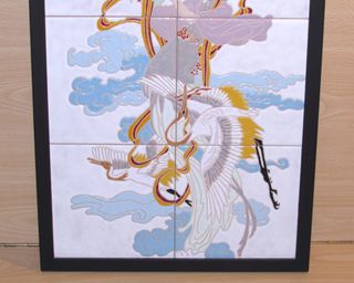 6 azulejos relieve Diosa mitología oriental china