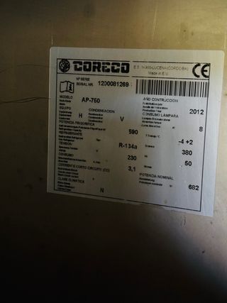 Armario Frigorífico Coreco AP-750