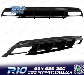 DIFUSOR MERCEDES CLASE A W176 AMG 12-18 LOOK A45 NEGRO BRILL