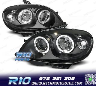 FAROS CITROEN SAXO 99-04 OJOS ANGEL FONDO NEGRO