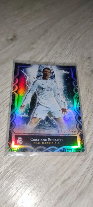 Cromo Cristiano Ronaldo Topps Real Madrid 191/250