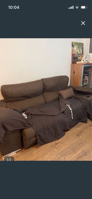 Sofá Eléctrico 3 Plazas Tela