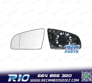CRISTAL ESPEJO BASE IZQUIERDO AUDI A3 8P 03-08