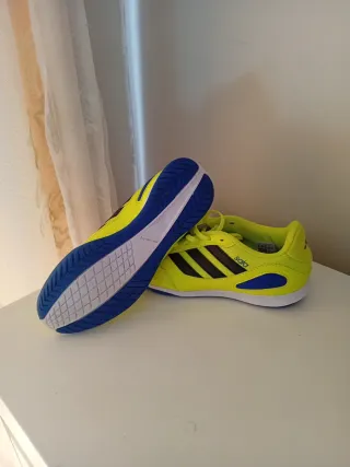 Zapatillas Adidas Futbol Sala Amarillas y Azules
