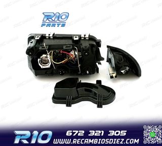 FAROS AUDI A3 8L 96-00 OJOS ANGEL FONDO NEGRO H7