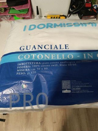 Almohada Cotonello de algodón, estándar, talla úni