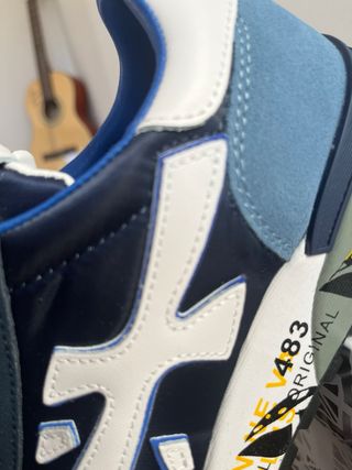 Zapatillas Premiata Azul y Blanco