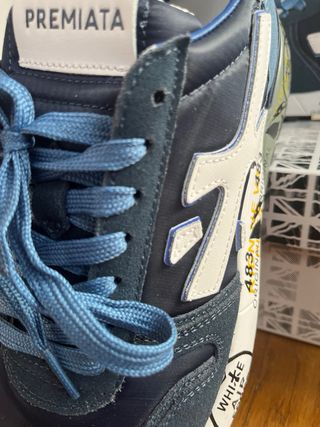 Zapatillas Premiata Azul y Blanco