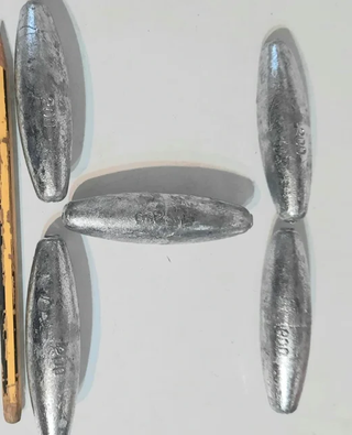 Piombi da pesca oliva 200gr - 5 pezzi