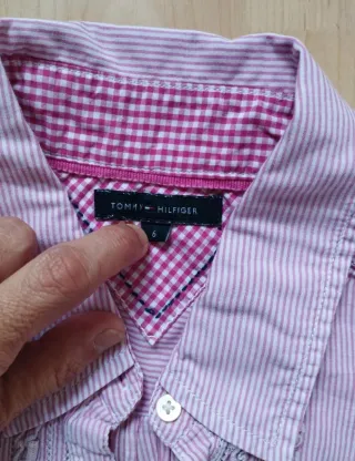 Camisa Tommy Hilfiger rosa talla S