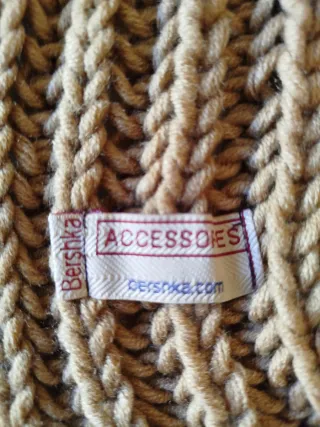 Bufanda XXL Bershka Camel