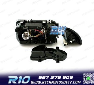 FAROS AUDI A3 8L 96-00 OJOS ANGEL FONDO NEGRO H7