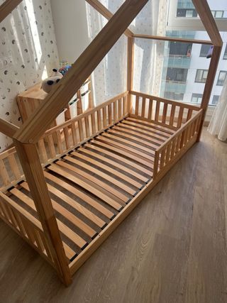 Cama Montessori Casa Madera 90x190