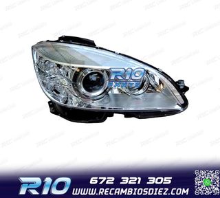 FARO DCH XENON PARA MERCEDES CLASE C W204 07-11 FONDO CROMO