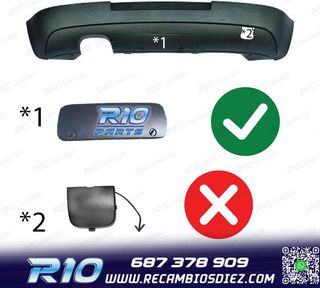 DIFUSOR VOLKSWAGEN VW GOLF 5 03-08 LOOK GTI GANCHO REMOLQUE