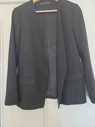 Americana Zara Negra Mujer