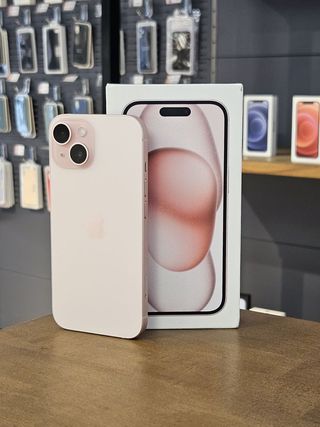 IPHONE 15 128GB ROSA BATE. 100%