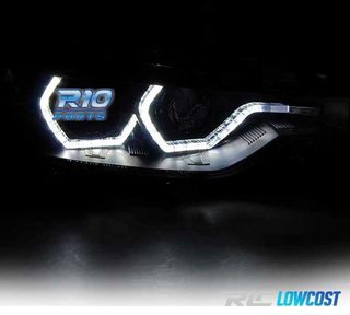 FAROS BMW F30 F31 11-15 XENON OJOS ANGEL DRL LED NEGRO