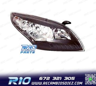 FARO DCH PARA RENAULT MEGANE III 08-11 FONDO NEGRO
