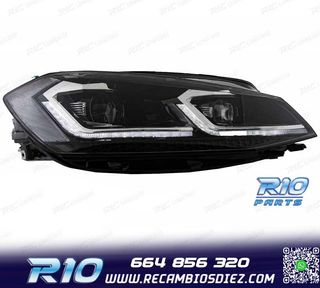 FAROS FULL LED DINAMICOS VOLKSWAGEN VW GOLF 7.5 17-19 LOOK R