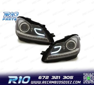 FAROS MERCEDES W204 11-14 LUZ DIURNA LED TUBE LIGHT + LED FO