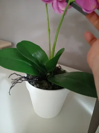 Orchidea artificiale rosa 40 cm