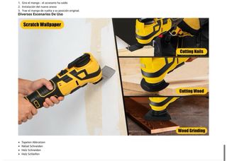 NUEVO! Herramienta Multifunción Inalámbrica dewal