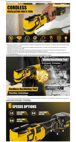 NUEVO! Herramienta Multifunción Inalámbrica dewal