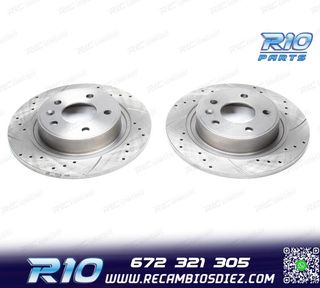 DISCOS DE FRENO PARA HONDA PERFORADOS RANURADOS