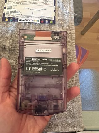 Nintendo Game Boy Color Morado Transparente