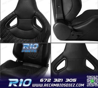 ASIENTO BAQUET UNIVERSAL CUERO NEGRO ESTILO SPORTSTER