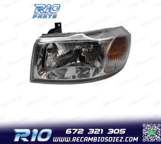 FARO IZQ FORD TRANSIT 00-06 FONDO CROMO