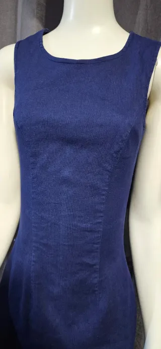 Vestito blu aderente corto donna taglia 42