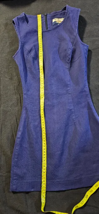 Vestito blu aderente corto donna taglia 42