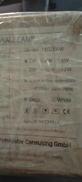 Lampada a parete LED