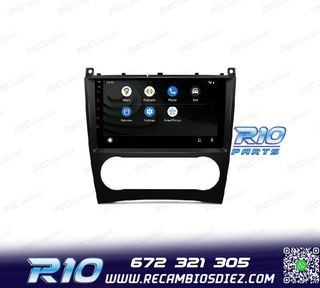 RADIO GPS ANDROID 13 PARA MERCEDES CLASE C W203 CLK W209 G W