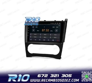 RADIO GPS ANDROID 13 PARA MERCEDES CLASE C W203 CLK W209 G W