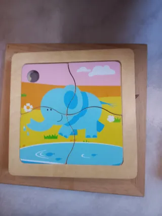 Puzzles de madera. Todos 10 eu, uno 3 eu