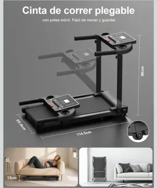 Cinta de correr plegable