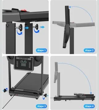 Cinta de correr plegable