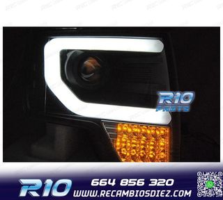 FAROS PARA FORD F150 08-14 LED NEGRO