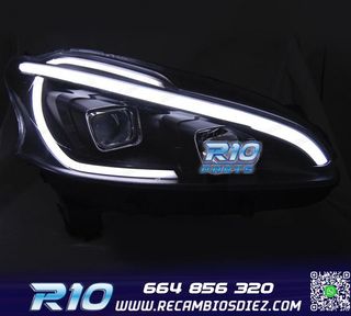 FAROS PARA PEUGEOT 208 12-15 TUBE LIGHT LED NEGROS
