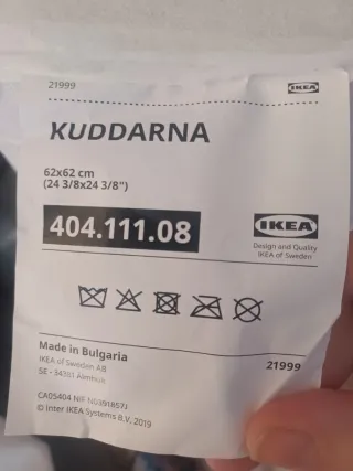 Cojines Sofá Exterior Ikea NAMMARO Blancos